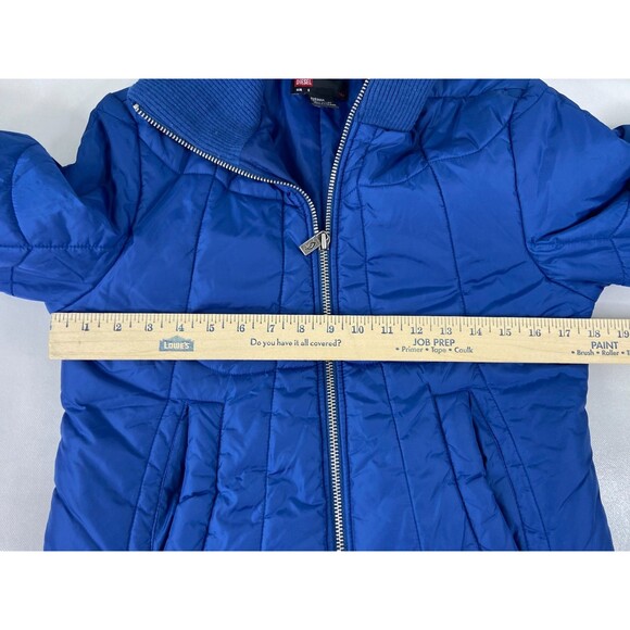 Diesel Women Small Quilted Puffer Jacket Blue Casual Winter - Picture 9 of 10